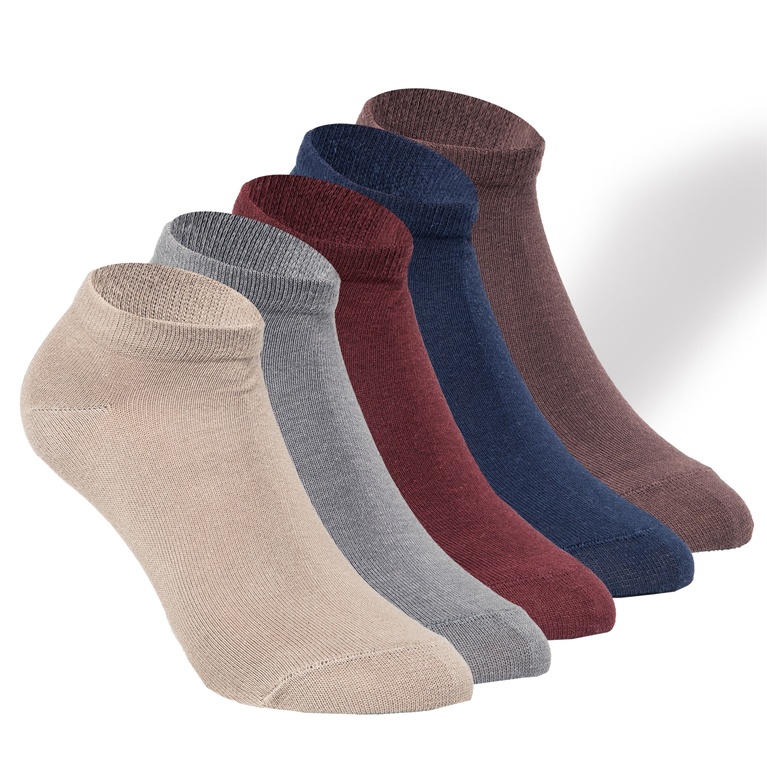 Ankelsokker "Coloured lowcut 5-pack"